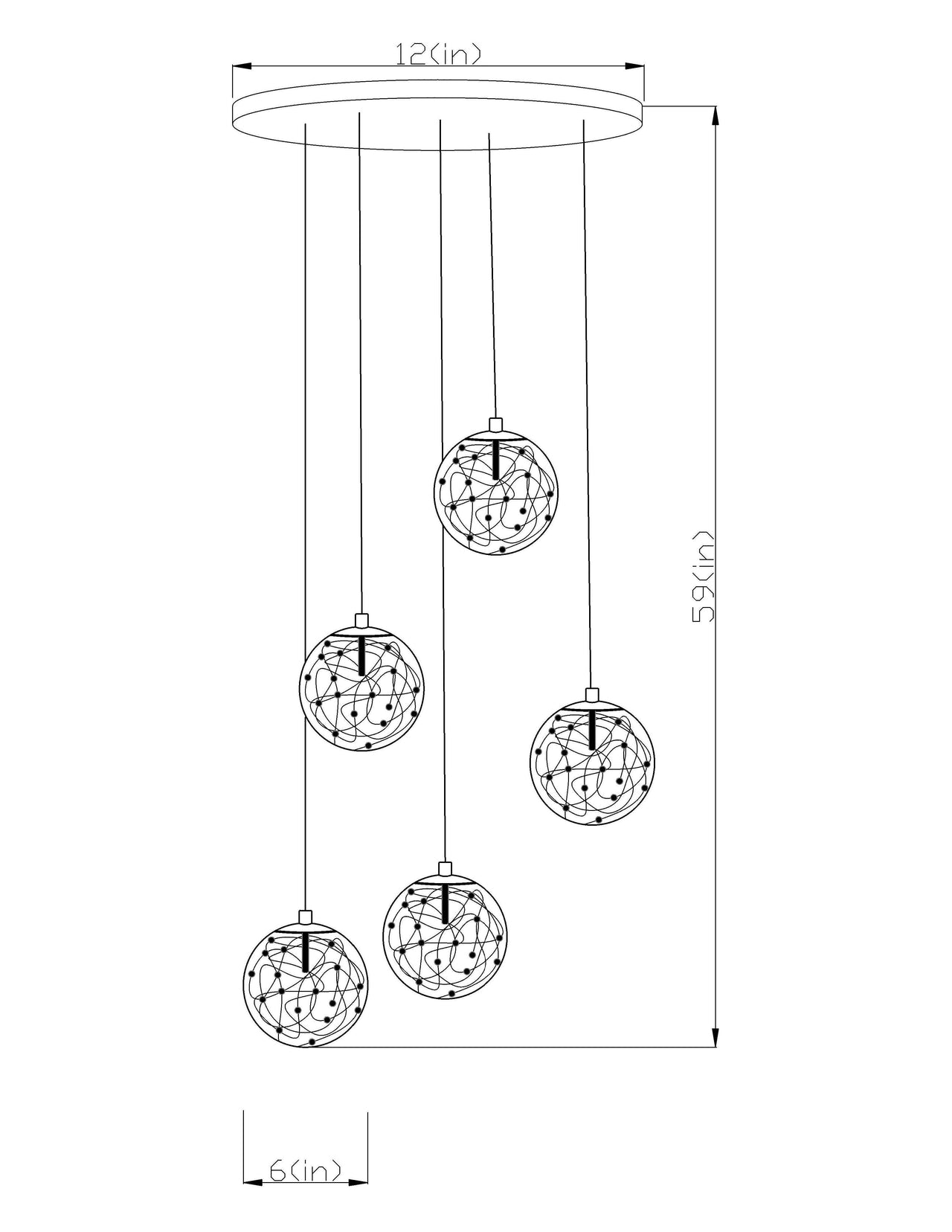 glass pendant light