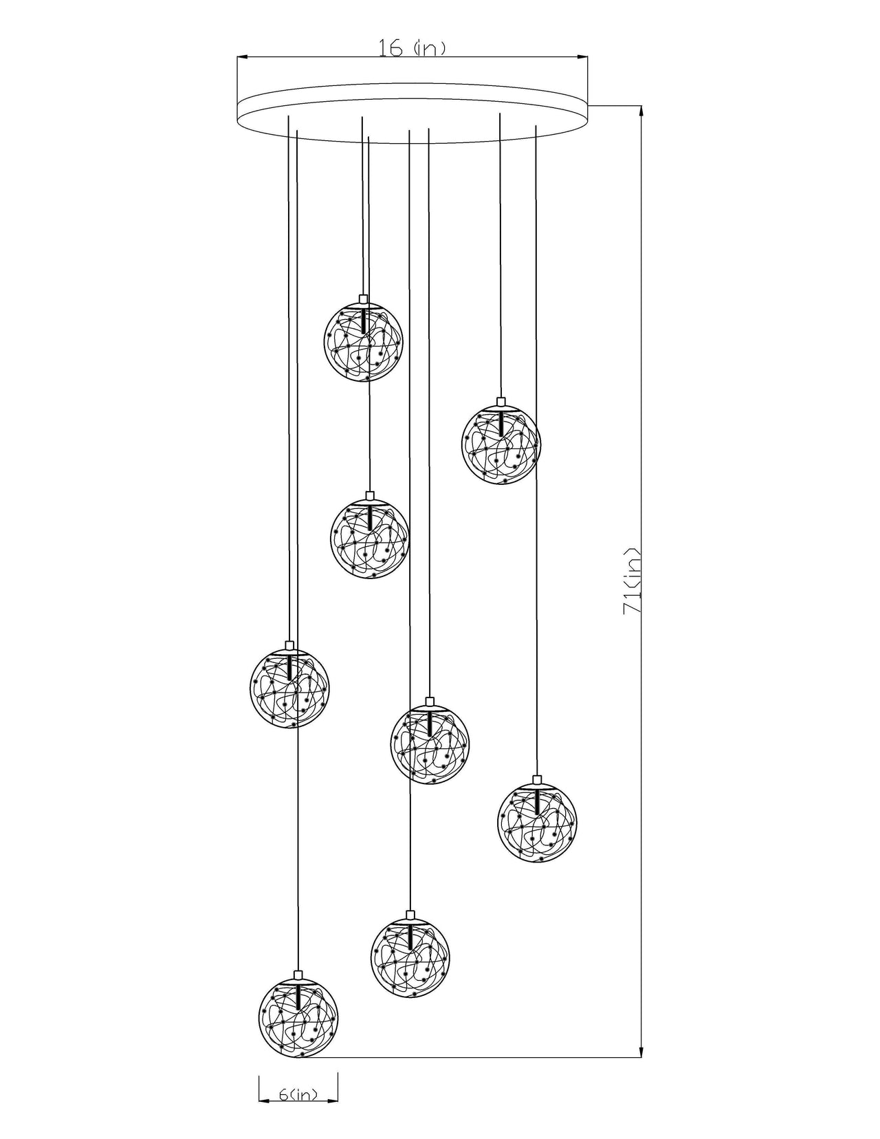 foyer chandelier modern