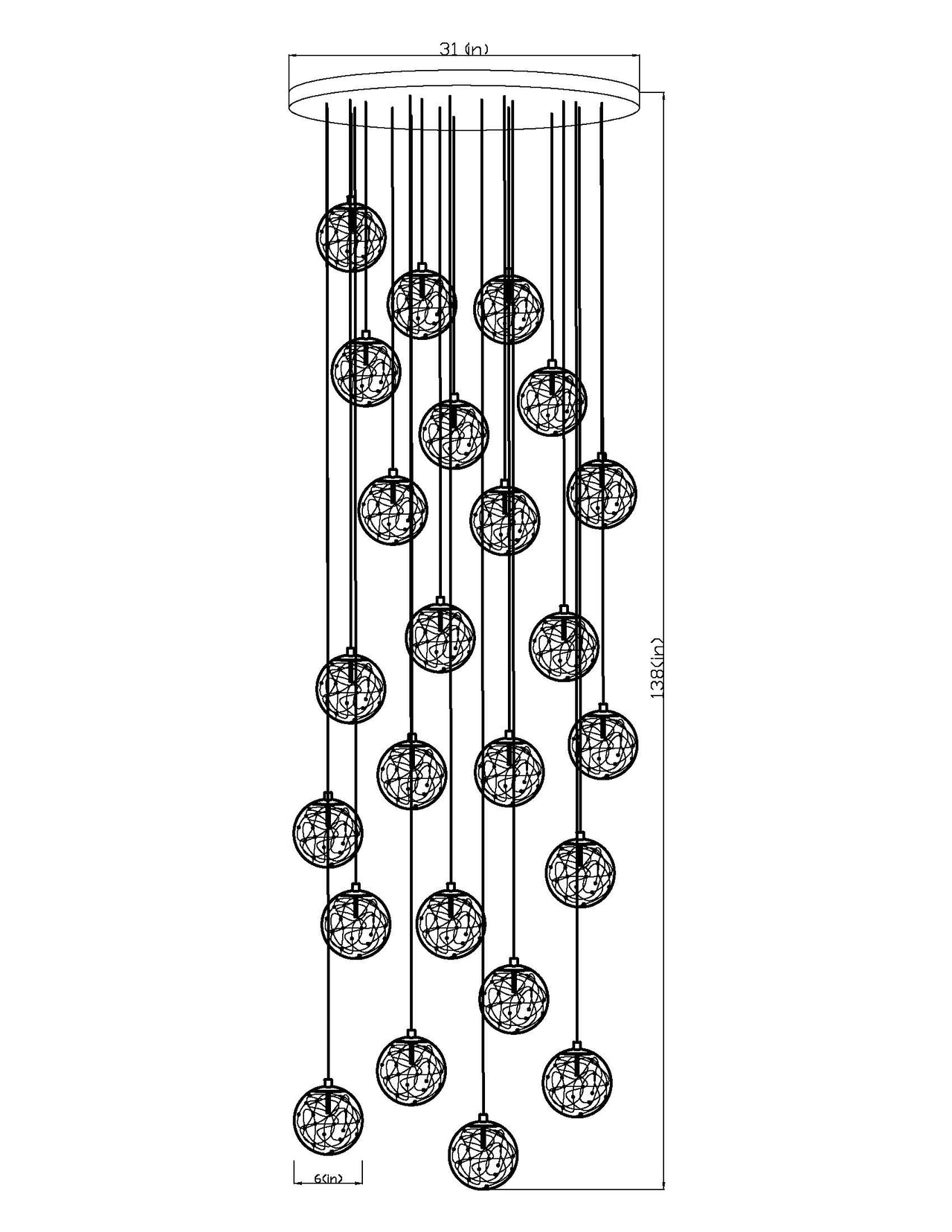 bubble glass lights