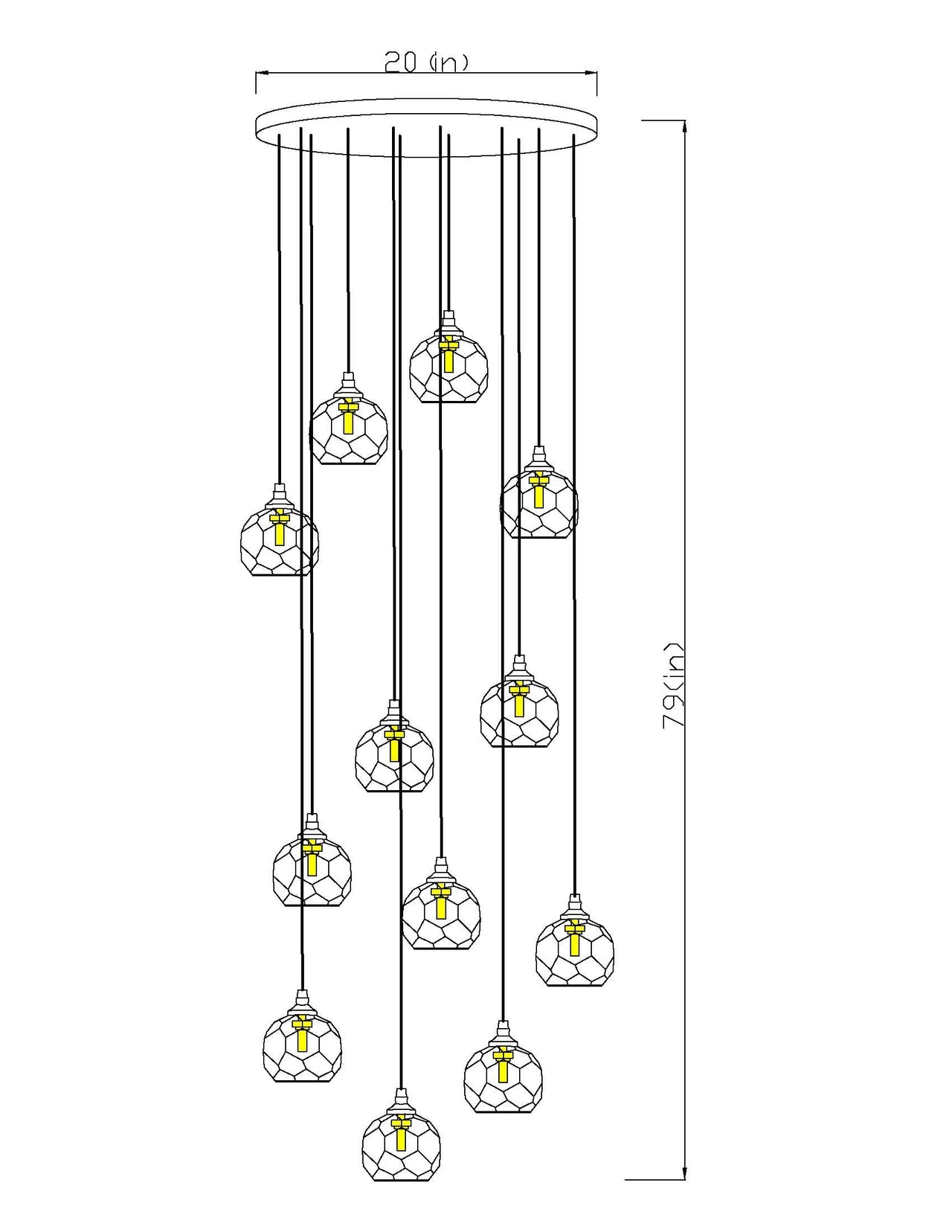 large crystal chandelier