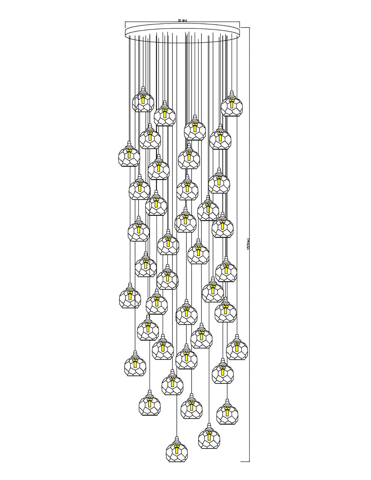 crystal lights for living room