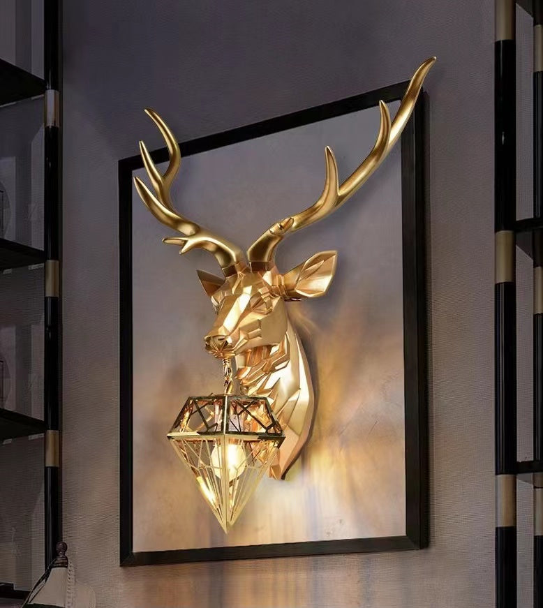 Deer Head Decorative Wall Lamp