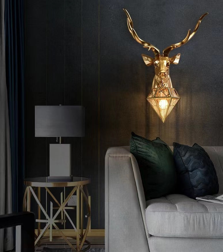 Deer Head Decorative Wall Lamp