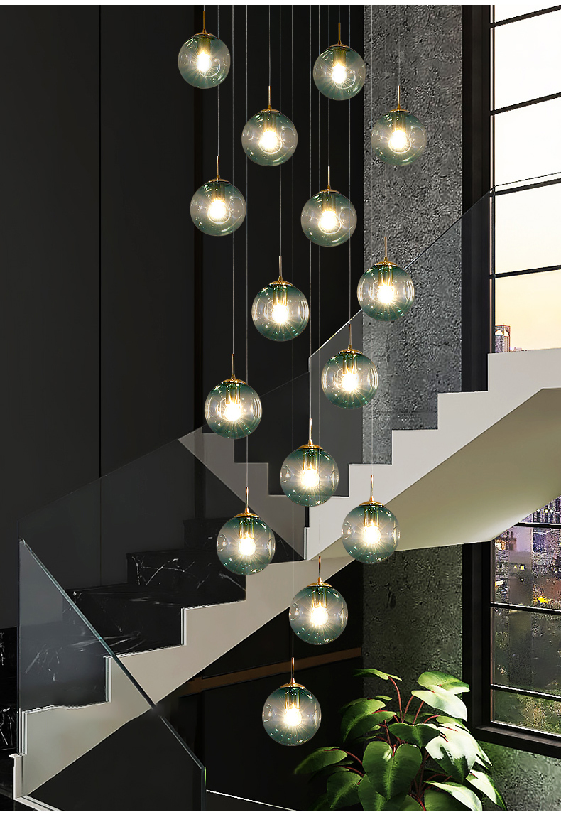 glass bubble chandeliers