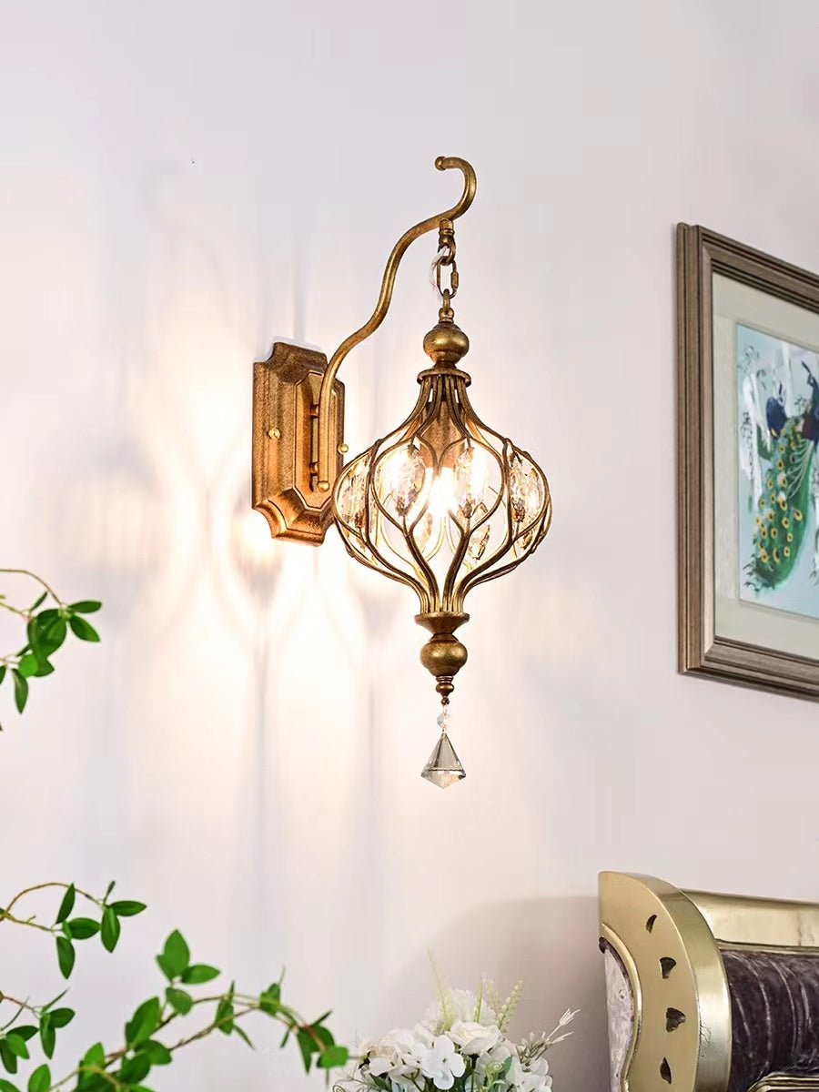 French Style Living Room Creative Wall Lamp