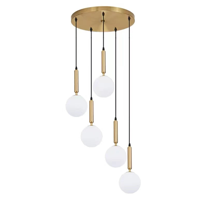 bubble globe chandelier