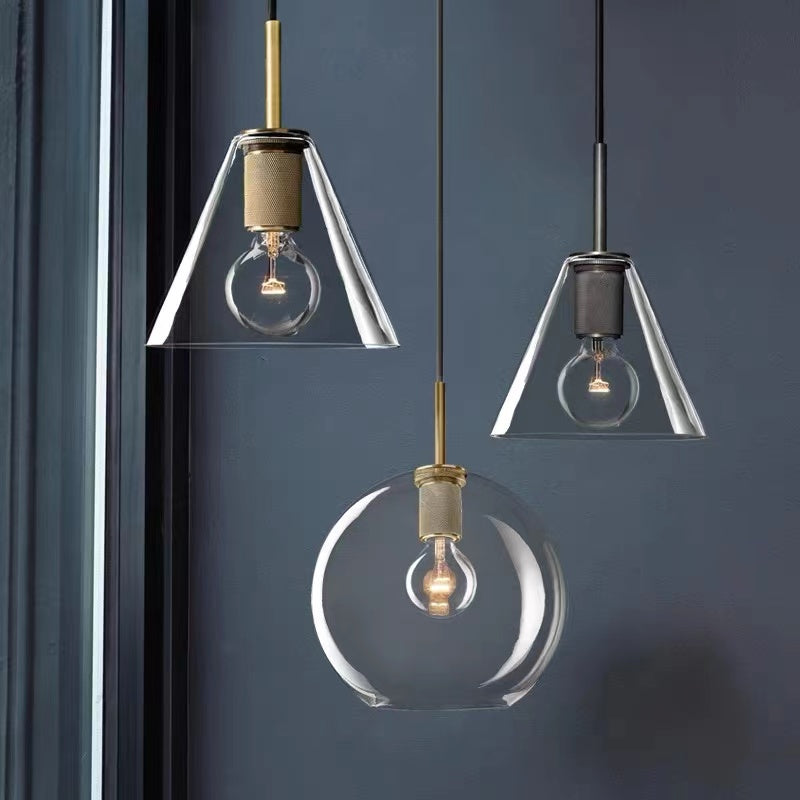 Light Luxury Retro Glass Chandelier