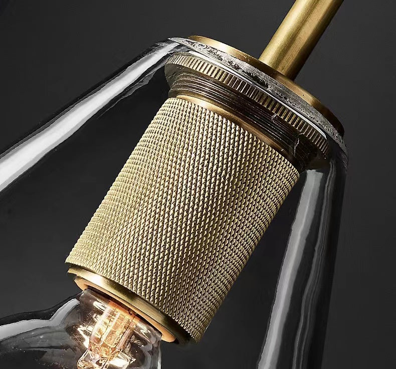 Light Luxury Retro Glass Chandelier