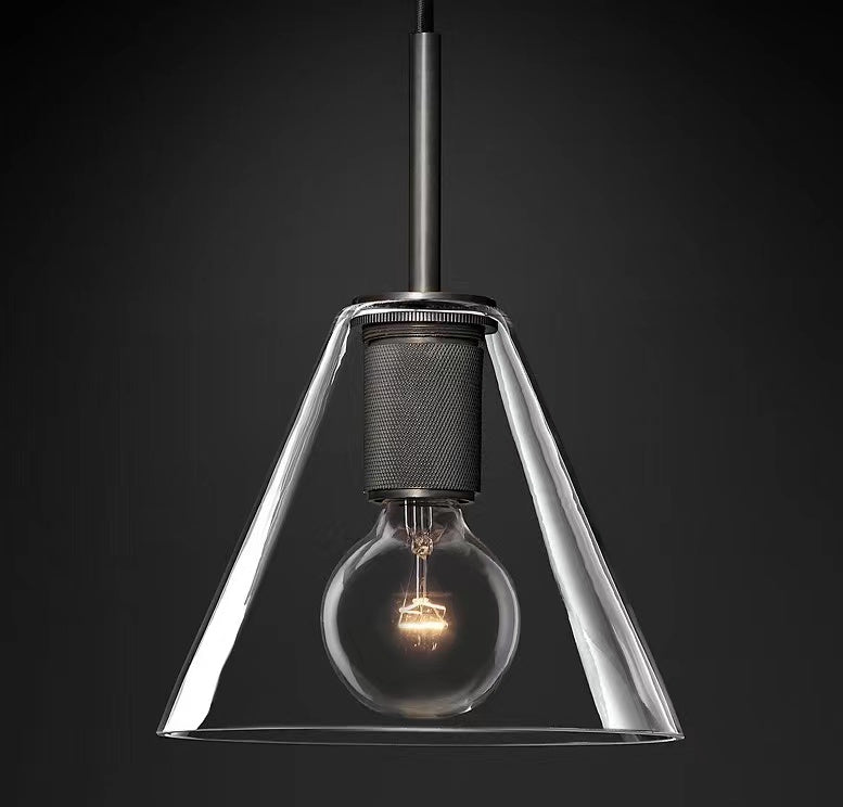 Light Luxury Retro Glass Chandelier