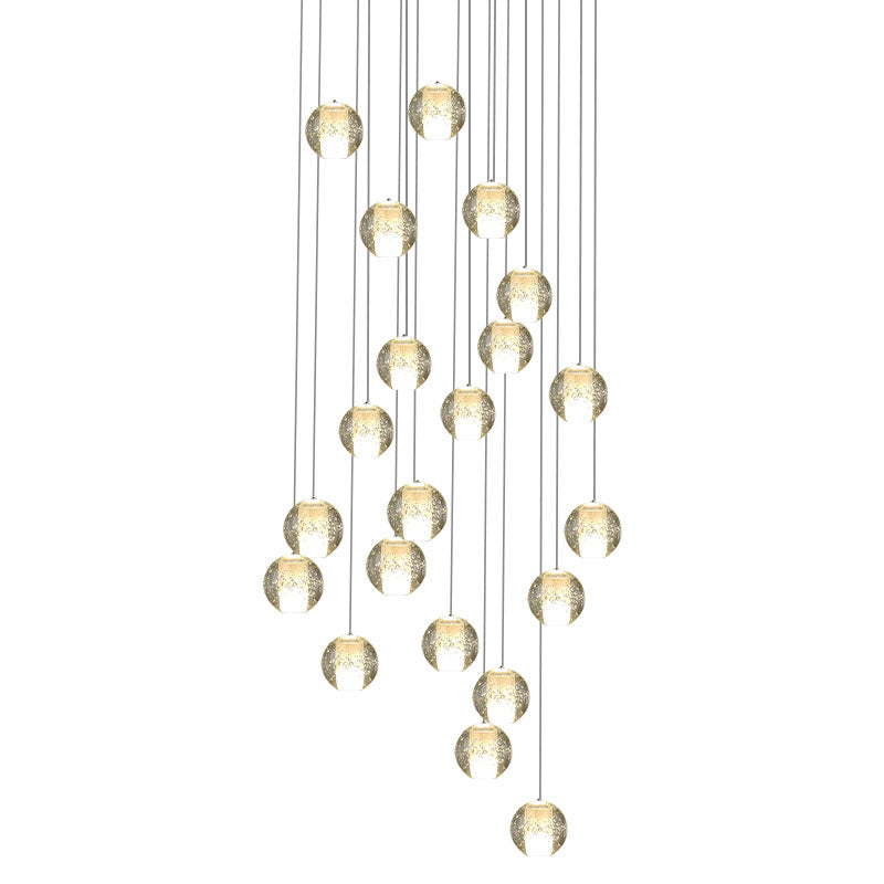 Mason Jar Bubble Crystal Chandelier