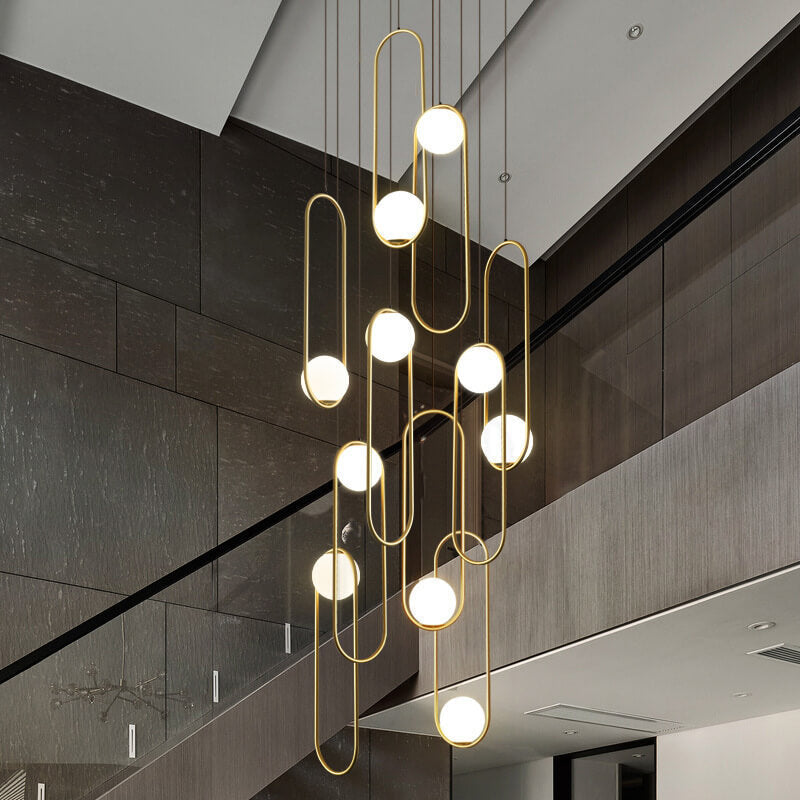 bubble light chandelier