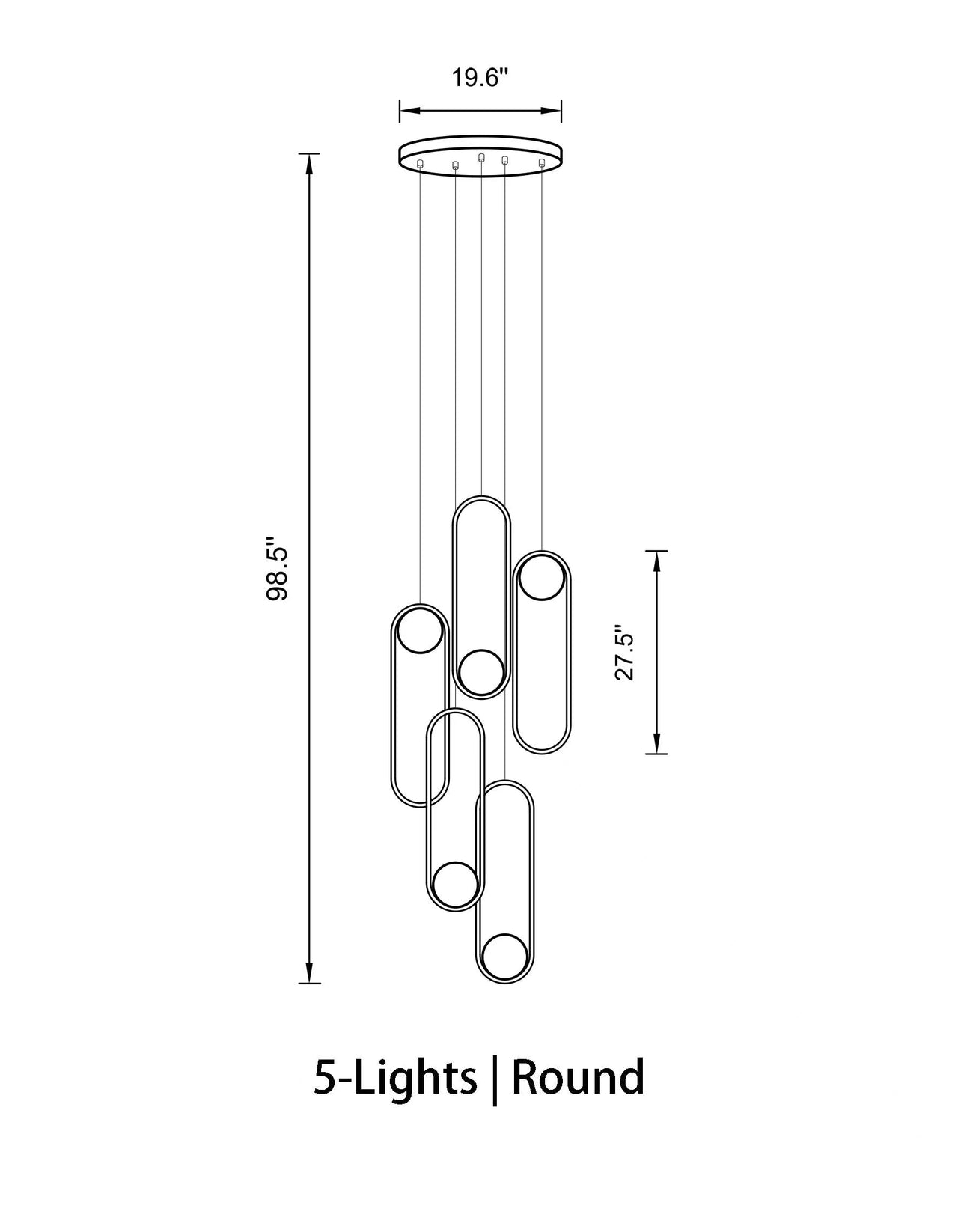 contemporary bubble chandelier