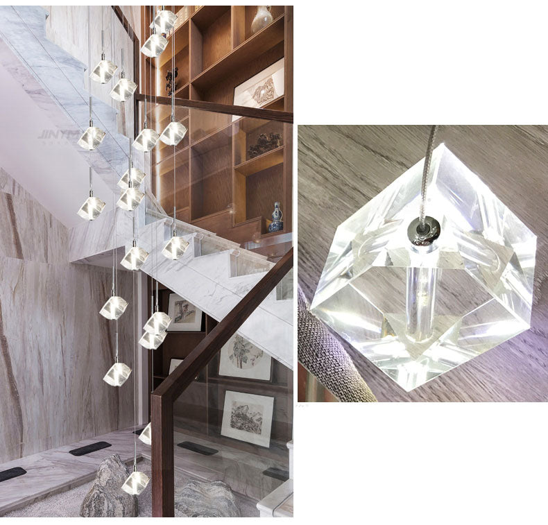 hanging crystal lights