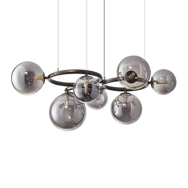 Nordic Modern Glass Ball Molecule Chandelier