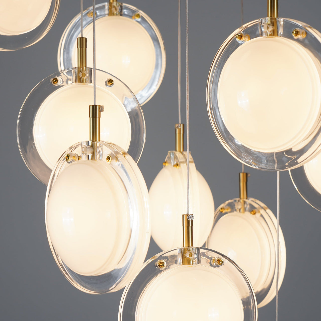 bubble light chandeliers