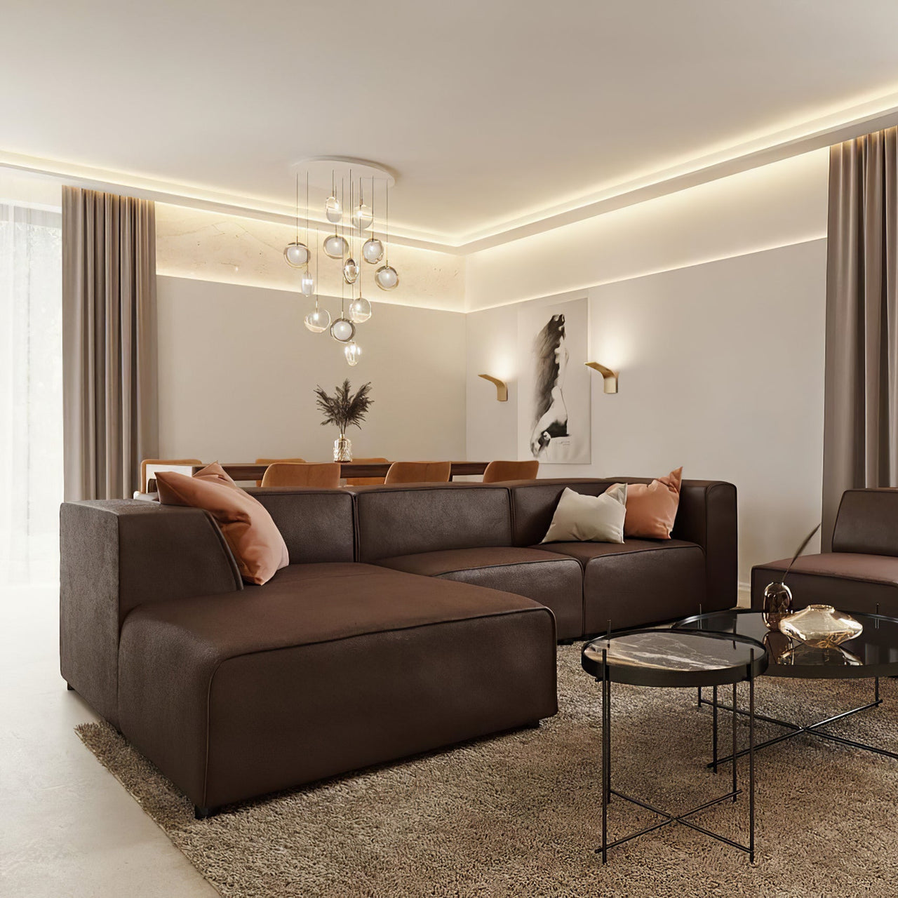 foyer chandelier modern