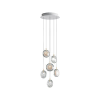 Thumbnail for clear glass bubble chandelier