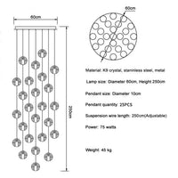 Thumbnail for Sleek and modern chandelier for staircases