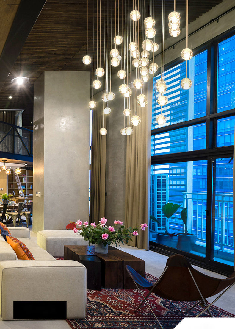clear bubble chandelier