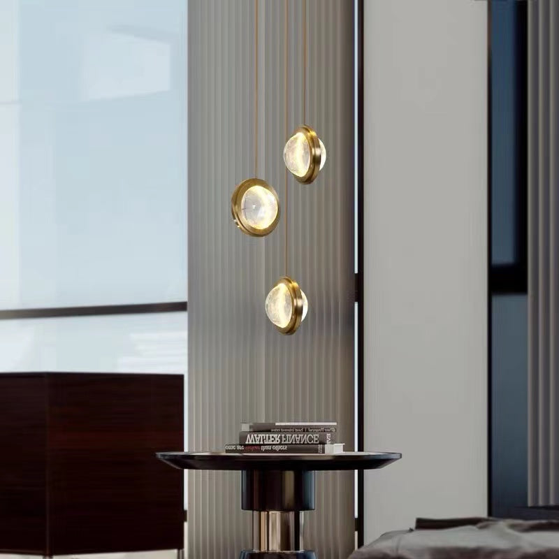 round crystal chandelier