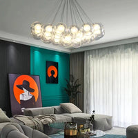 Thumbnail for glass bubble chandelier dining room