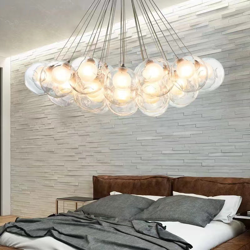 clear bubble chandelier
