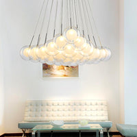 Thumbnail for clear glass bubble chandelier