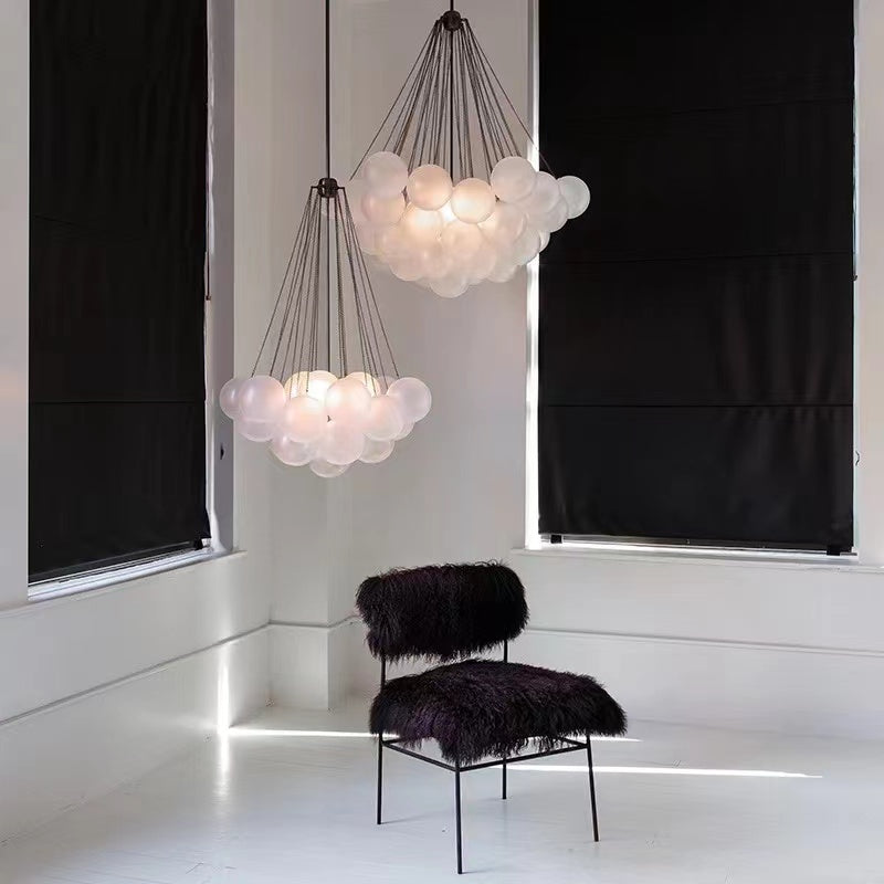 bubble light chandelier