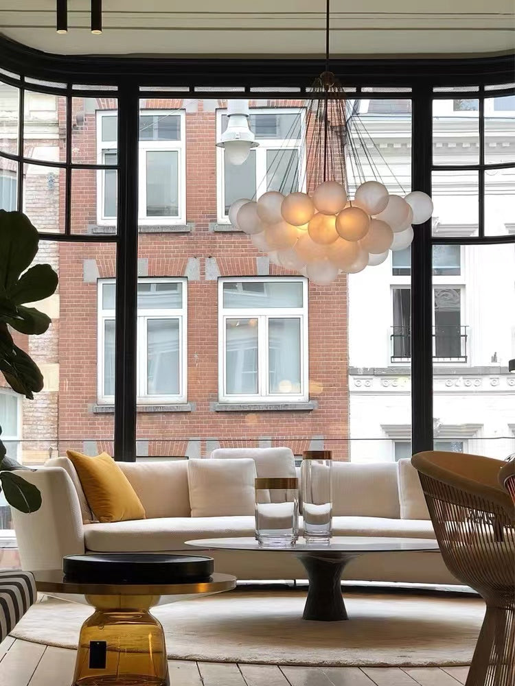 bubble ball chandelier