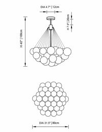 Thumbnail for bubble globe chandelier