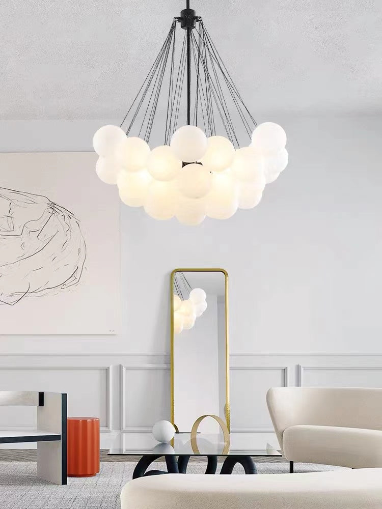 clear bubble chandelier