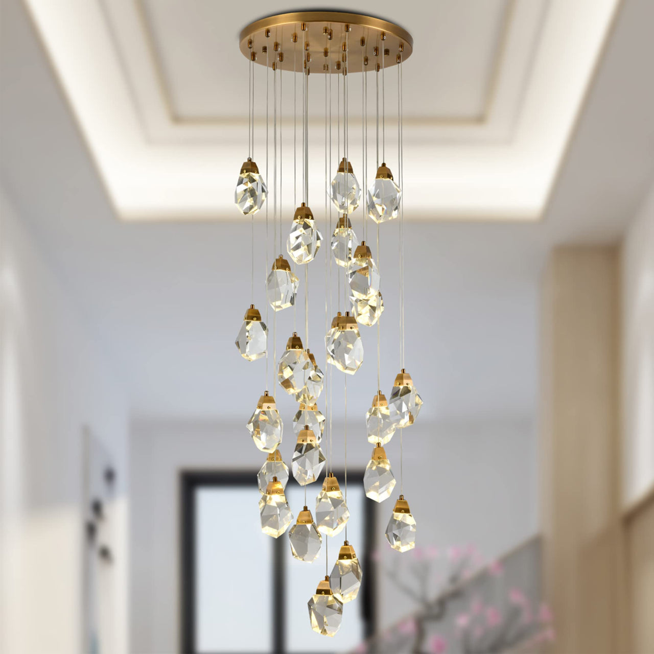 large crystal chandelier 