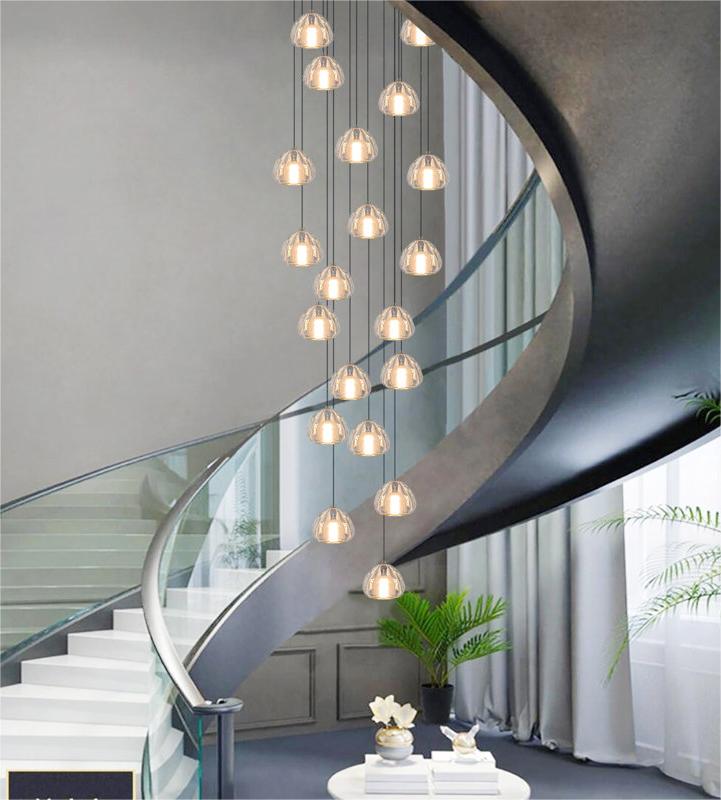 Modern lighting solution for staircase decor 