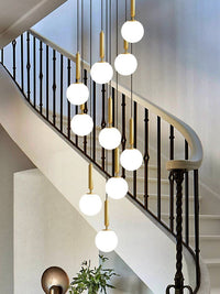 Thumbnail for Luxury Bubble Ball Staircase Chandelier
