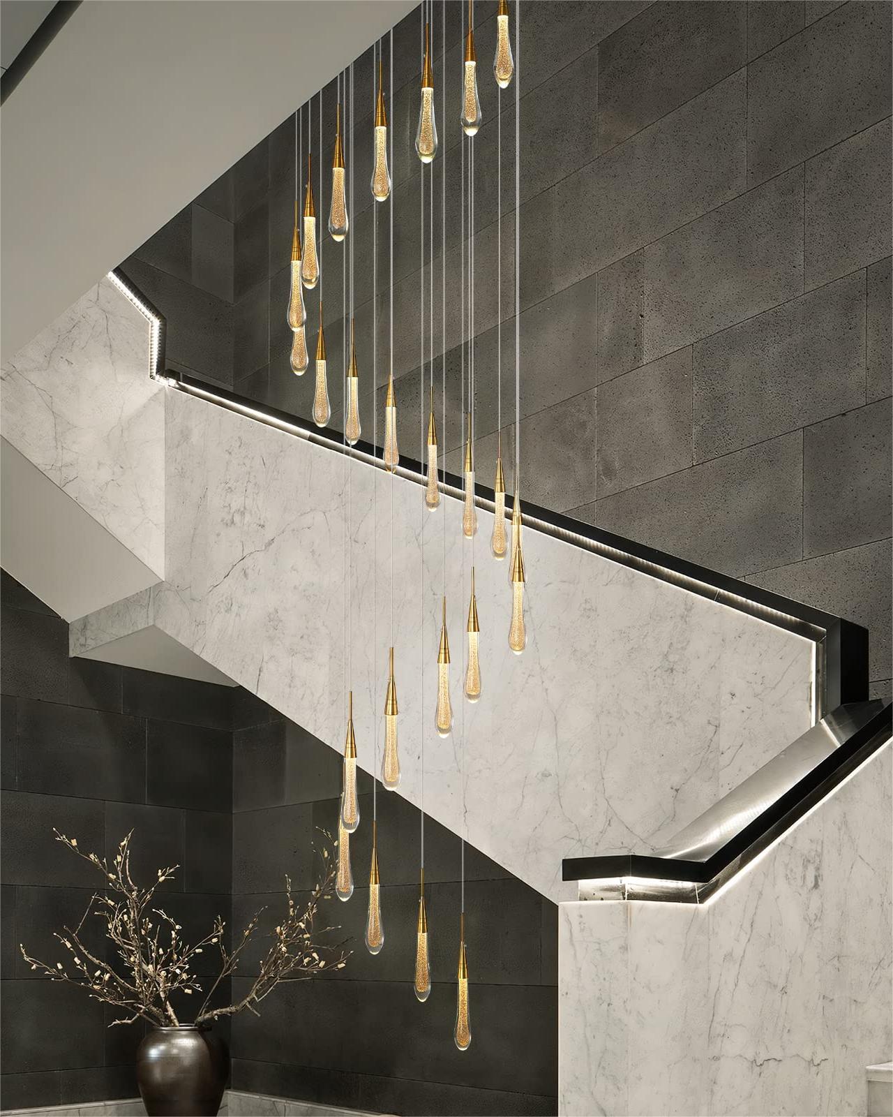 Stylish pendant light for stairwells