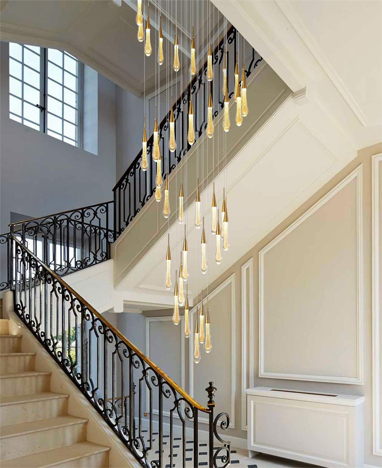 Stylish lighting for modern staircases
