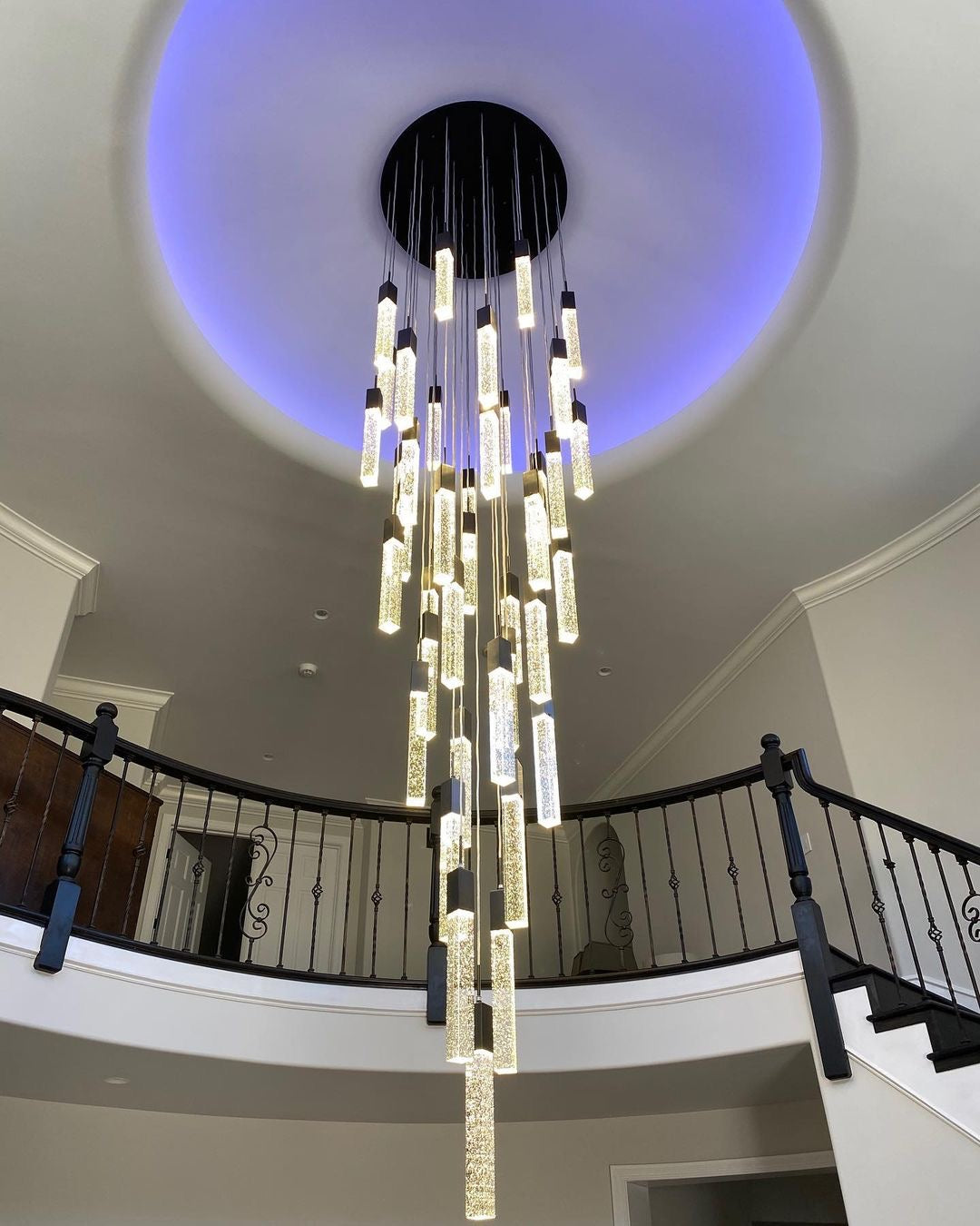 New Bubble Rectangular Crystal Chandelier