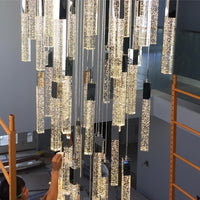 Thumbnail for New Bubble Rectangular Crystal Chandelier