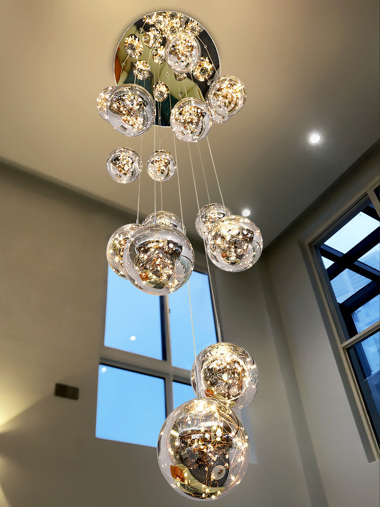 bubble chandeliers
