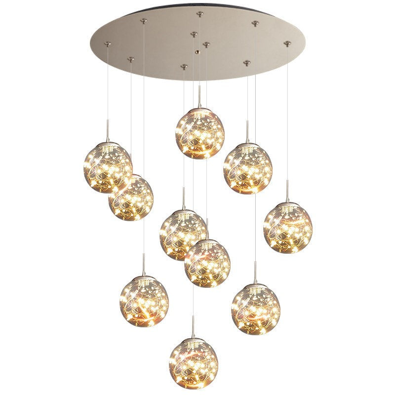 bubble ball chandelier