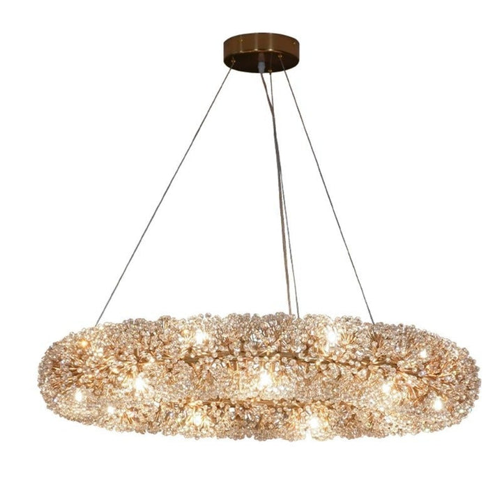 Crystal garland hot sale for chandelier