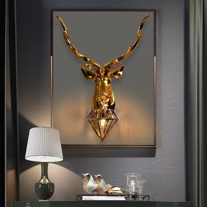 Deer Head Decorative Wall Lamp