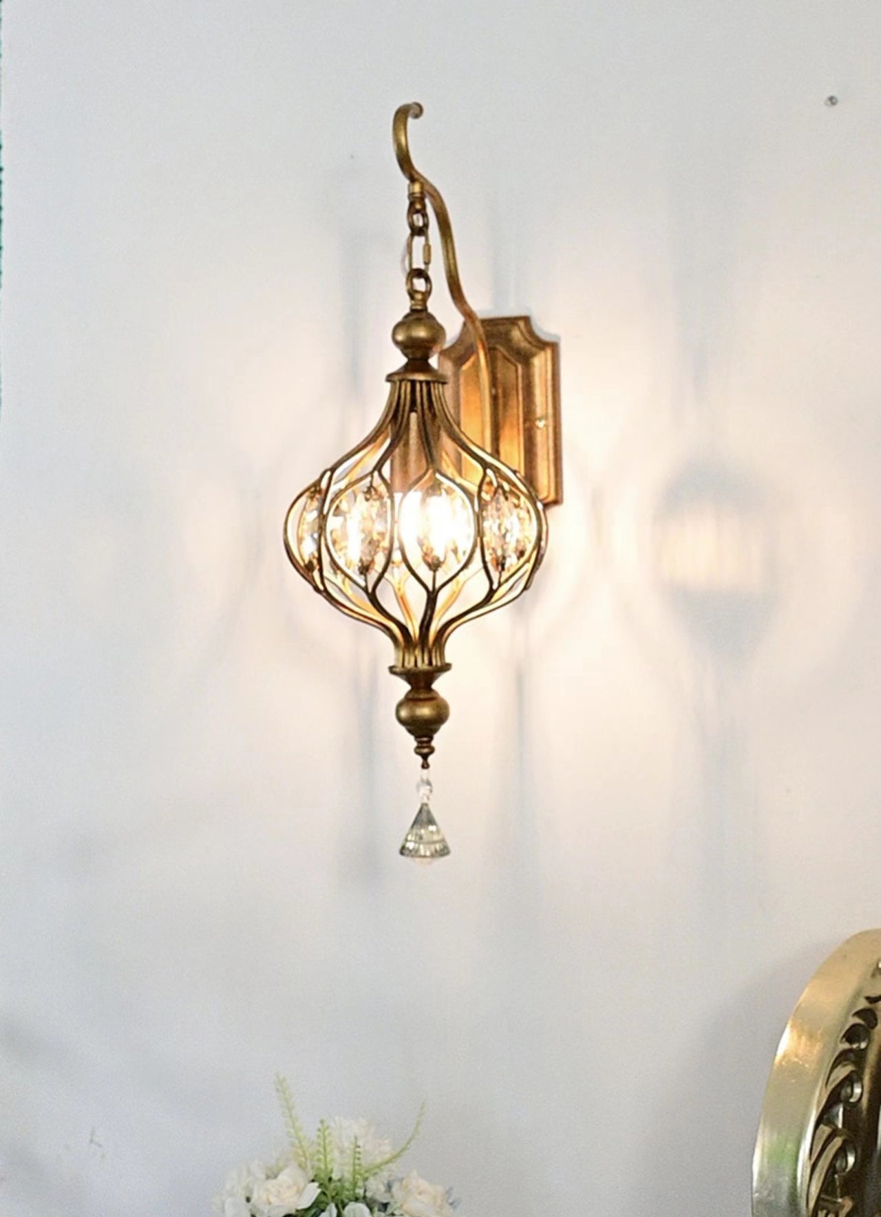 French Style Living Room Creative Wall Lamp