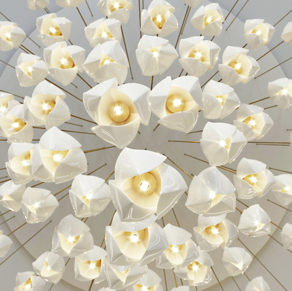 white chandelier