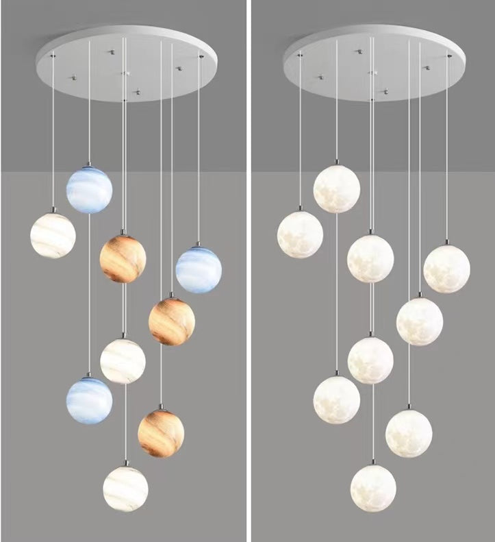 clear glass ball chandelier